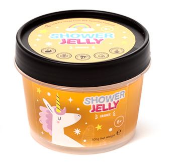 Gel de ducha Unicorn Magic Gelatina de Baño con fragancias de Fresa, Naranja, Algodón de Azúcar y Frutas Variadas