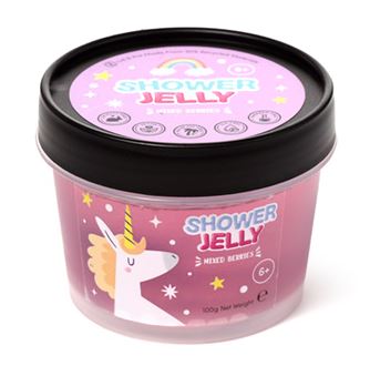 Gel de ducha Unicorn Magic Gelatina de Baño con fragancias de Fresa, Naranja, Algodón de Azúcar y Frutas Variadas