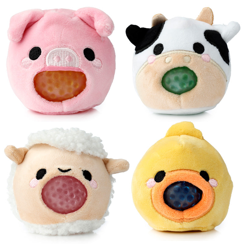 Peluche Estrujable Queasy Squeezies Animales de Granja