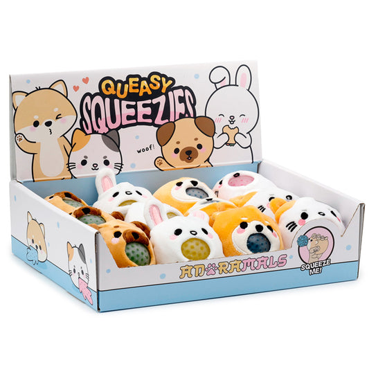 Peluche Estrujable Queasy Squeezies Mascotas