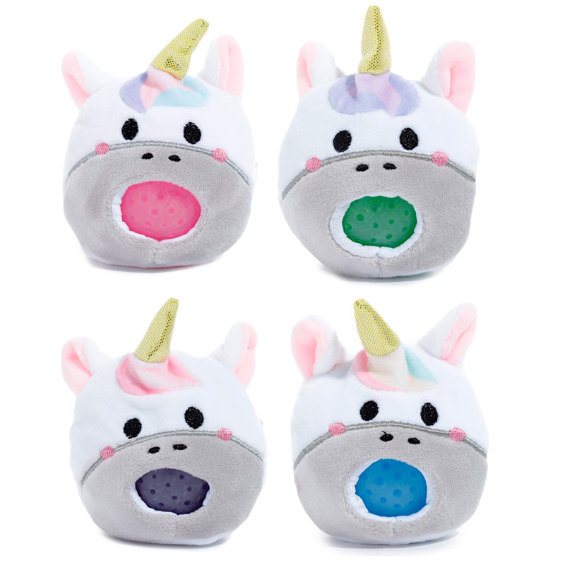 Peluche Estrujable Queasy Squeezies Unicornio