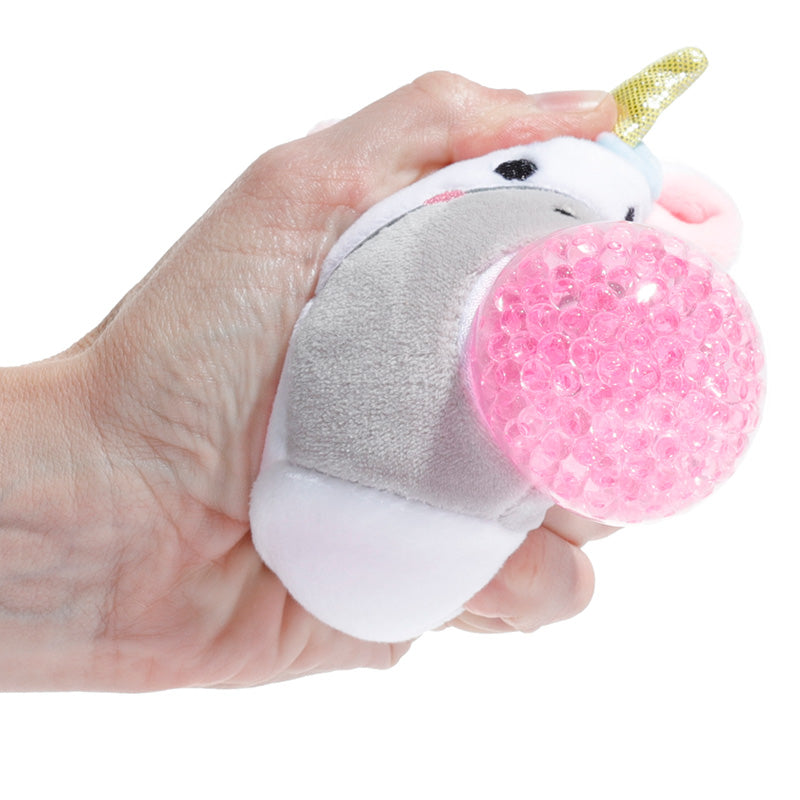 Peluche Estrujable Queasy Squeezies Unicornio