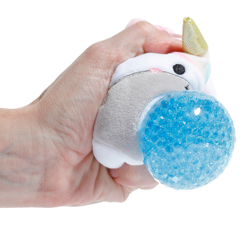 Peluche Estrujable Queasy Squeezies Unicornio